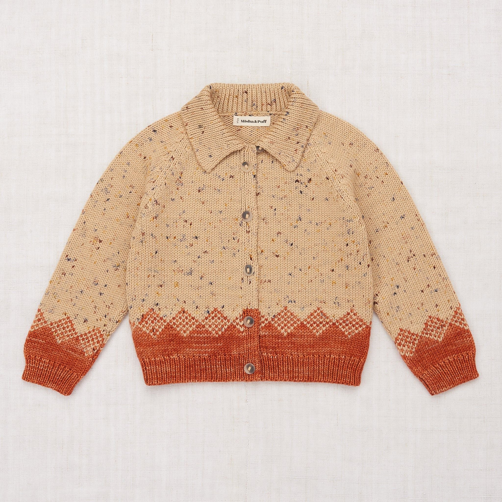 Pinecone Cardigan - Camel Confetti – Aprikose