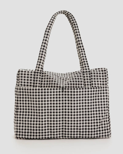 Cloud Carry-On - Black + White Gingham