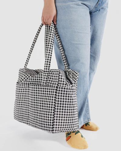 Cloud Carry-On - Black + White Gingham