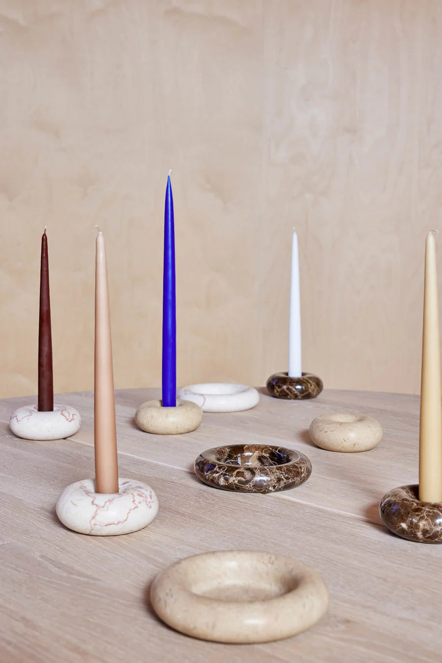 Savi Marble Candleholder - Off-White