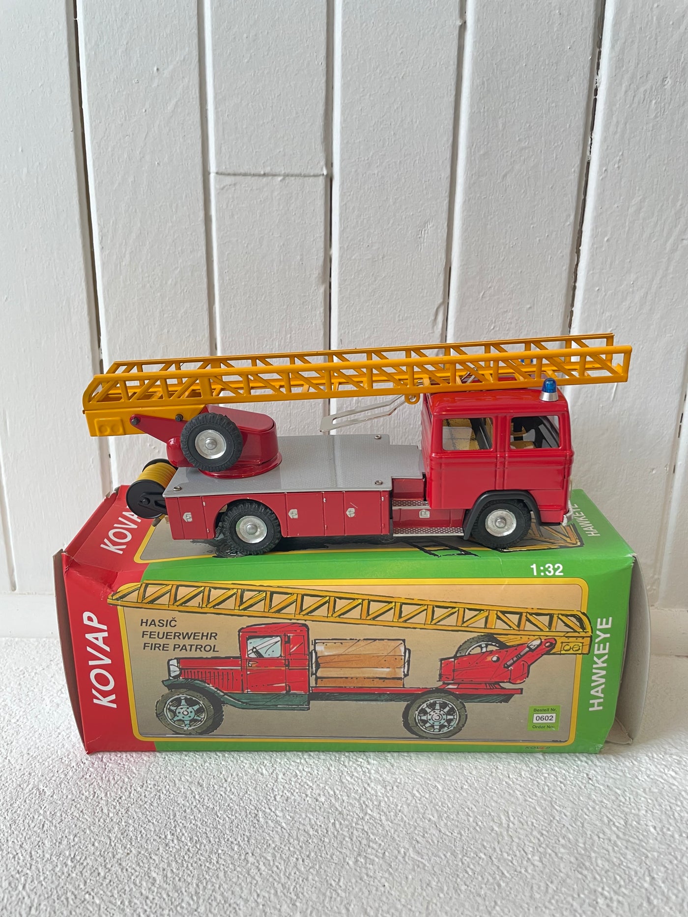 Tin Toy Mercedes Fire Truck