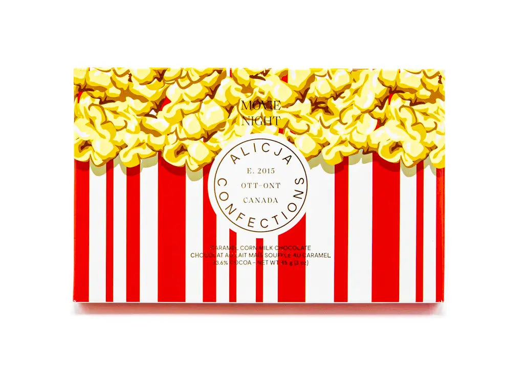 Movie Night Milk Postcard Chocolate Bar