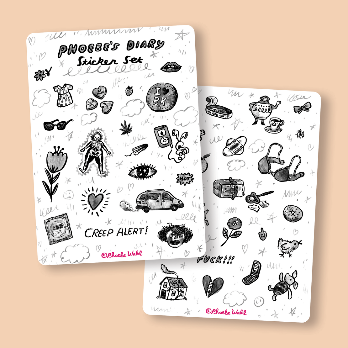 Phoebe Diary Sticker Set