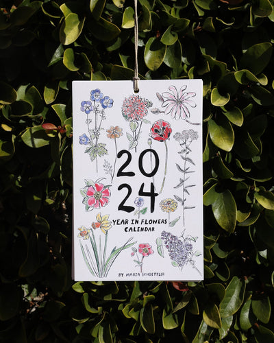 2024 Year in Flower Calendar