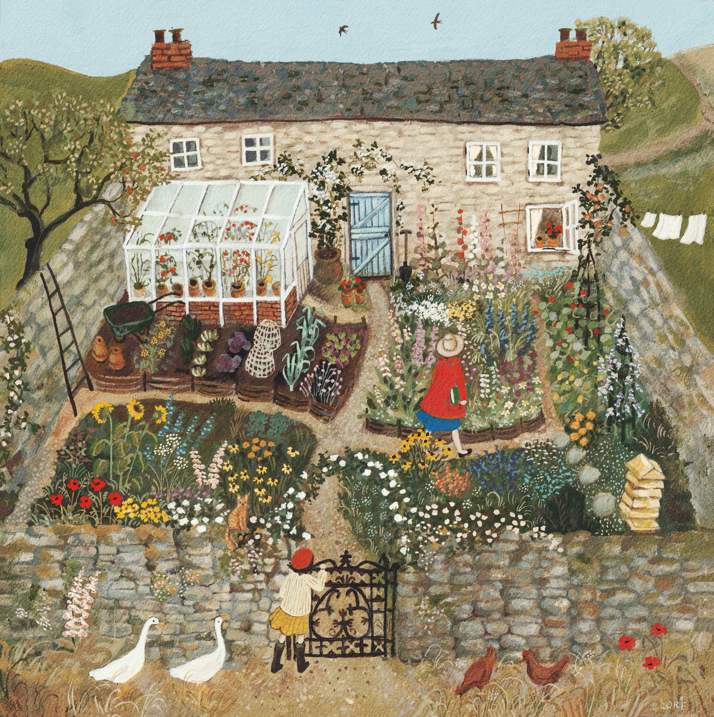 The Walled Garden Greeting Card
