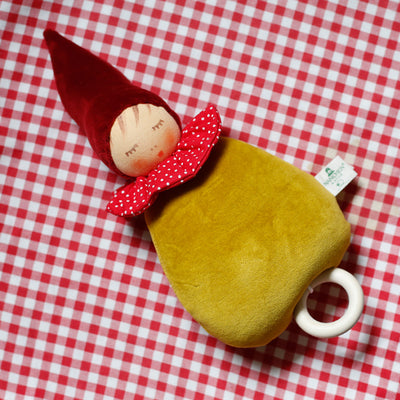 Little Dreamer - Organic Baby Doll Music Box - Red Hat