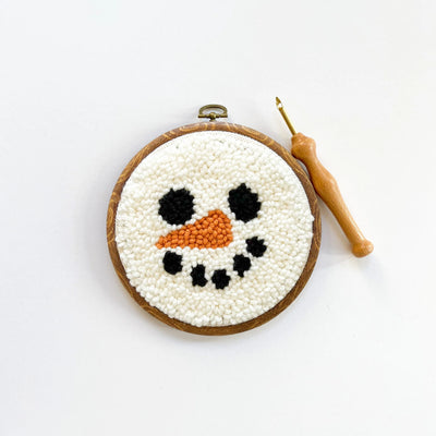Snowman Punch Needle Kit