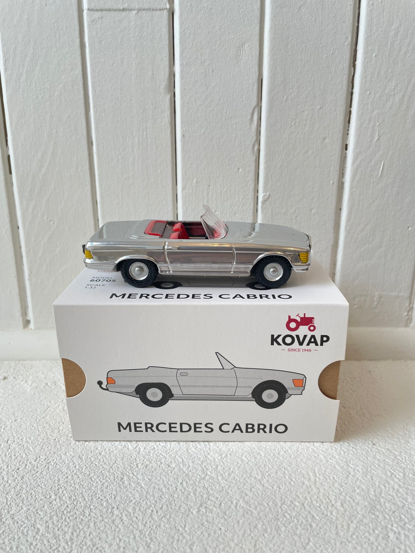 Tin Toy Mercedes 350SL Convertible - Silver