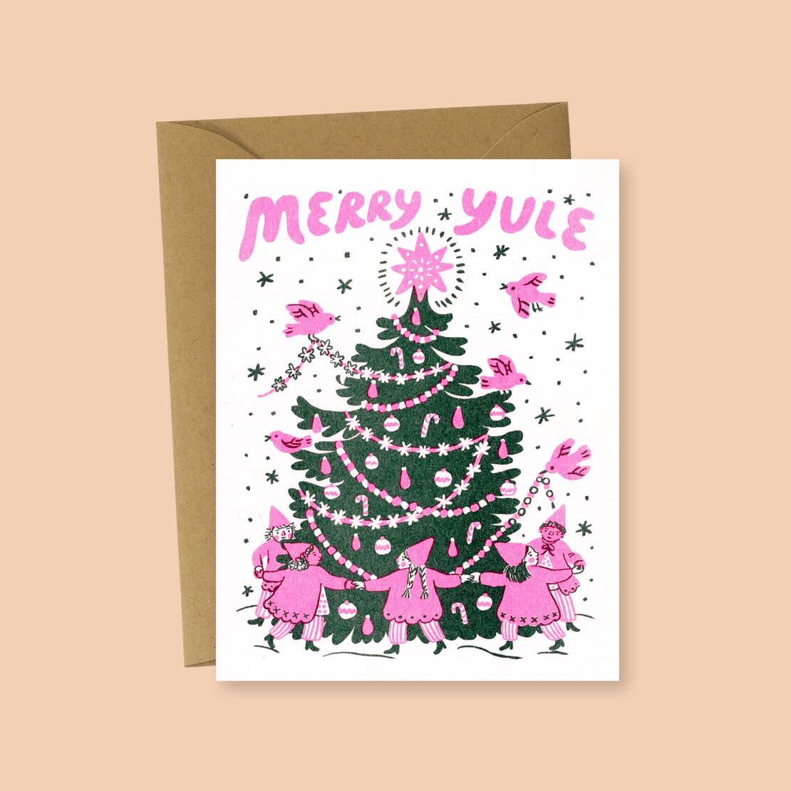 Merry Yule Greeting Card