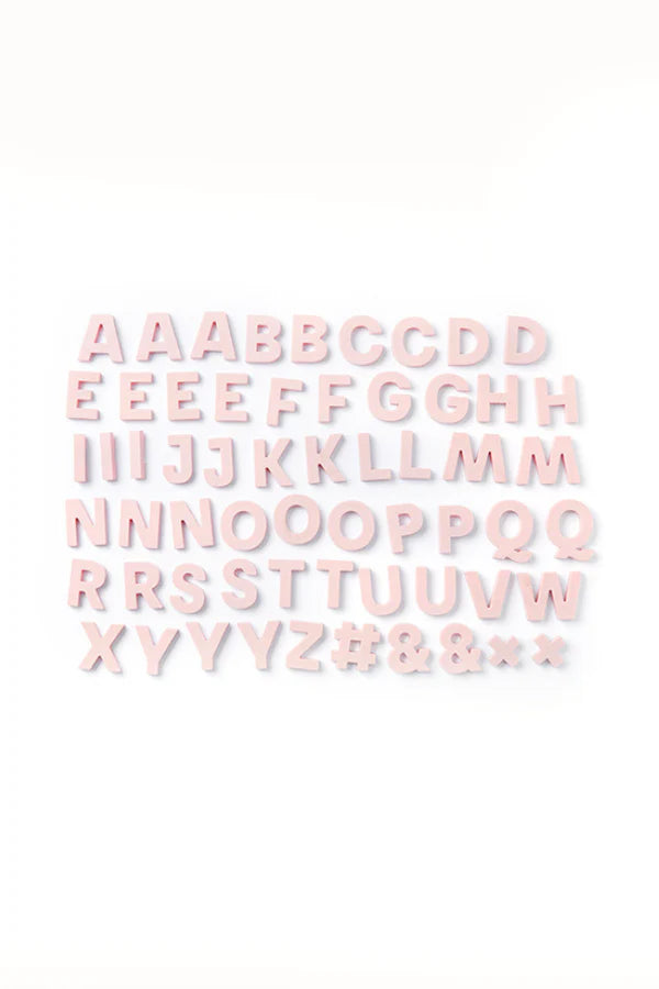 Strong Alphabet Magnets in Blush