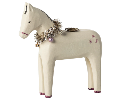 Wooden candle holder, Small horse