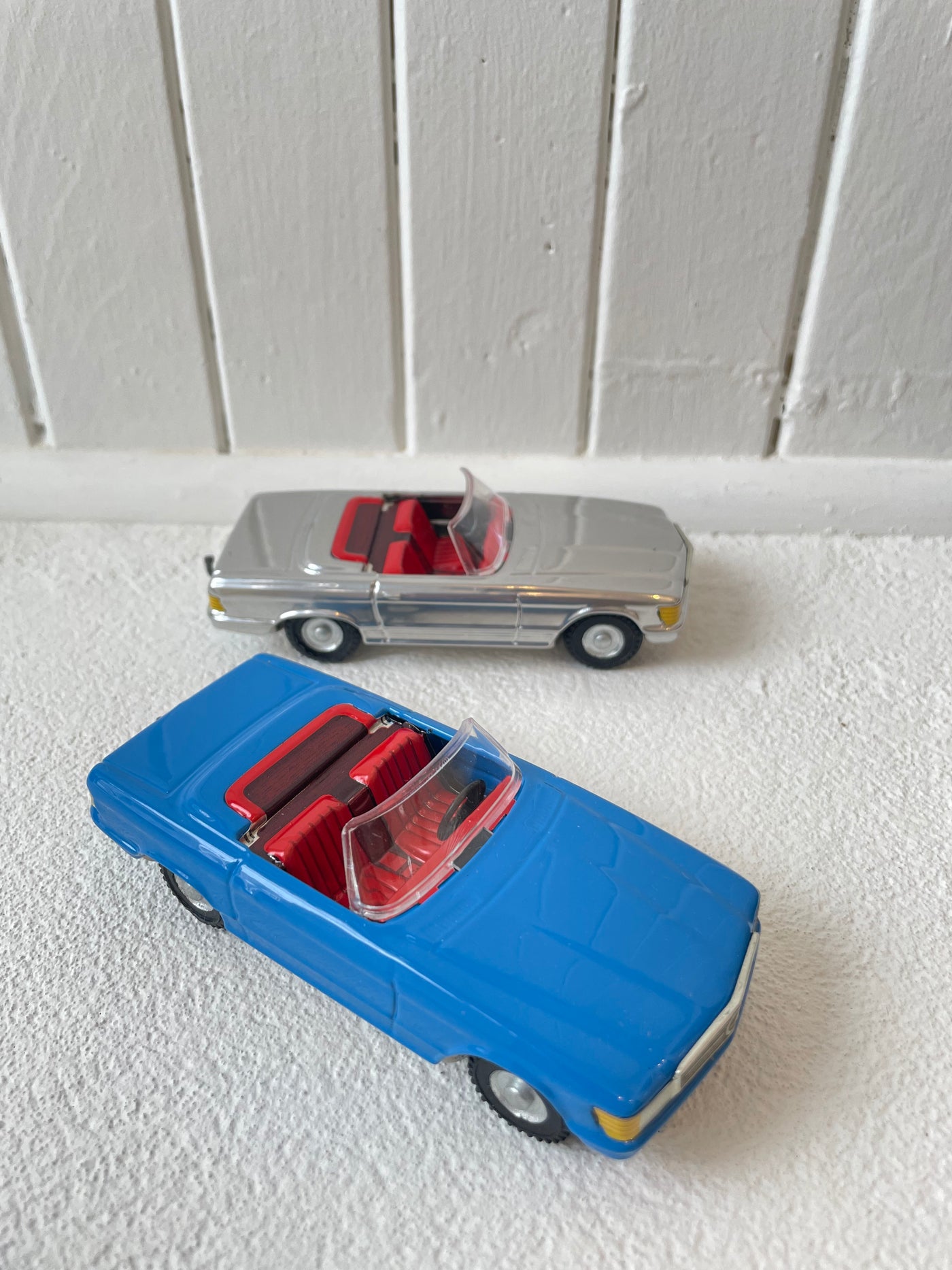 Tin Toy Mercedes 350SL Convertible - Silver