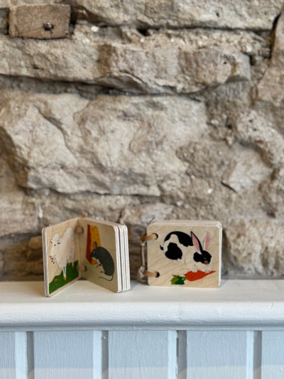 Mini Wooden Book Domestic Animals