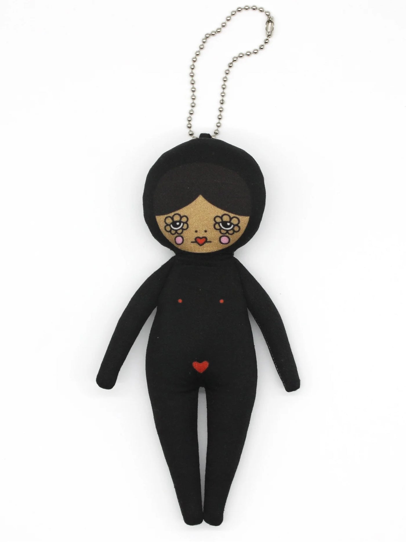 6-inch Black Snowsuit Bag Charm Doll