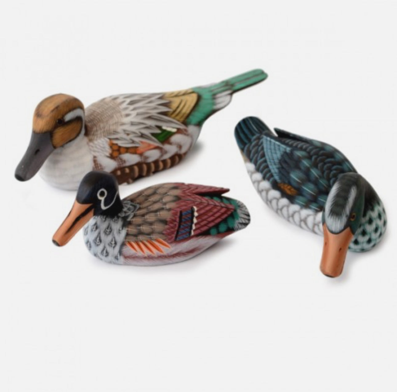 Hand Painted Wooden Duck