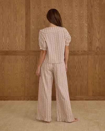 Ruffle Pajamas- Candy Cane Stripe