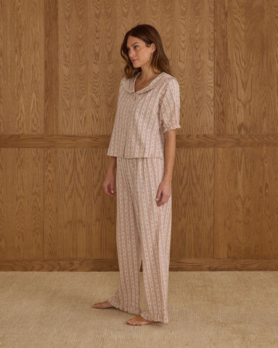 Ruffle Pajamas- Candy Cane Stripe