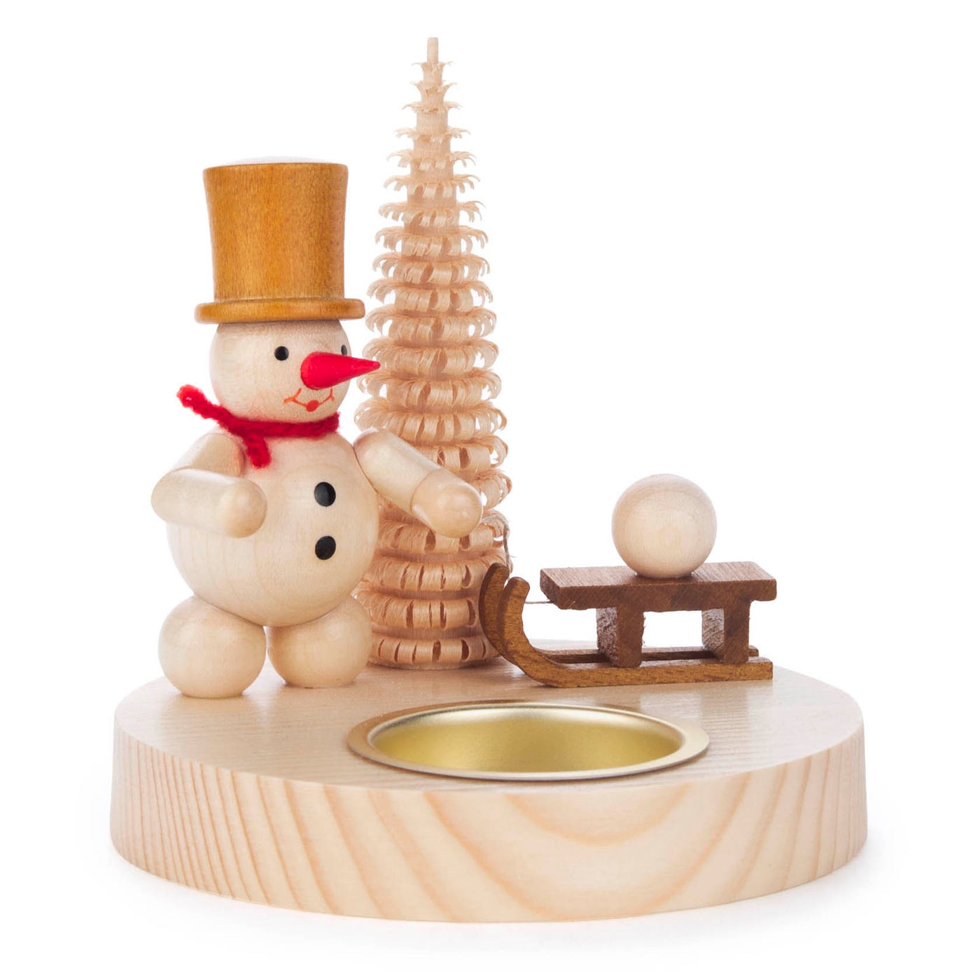 Tealight Holder - Snowman with Sled