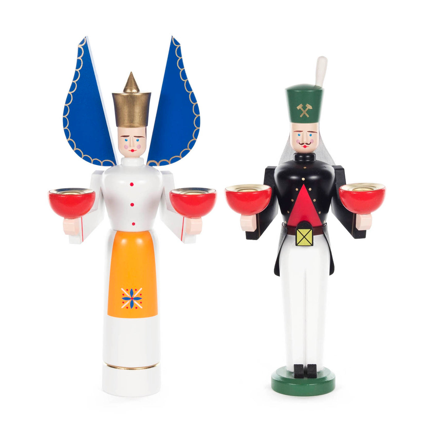 Wooden Angel and Miner