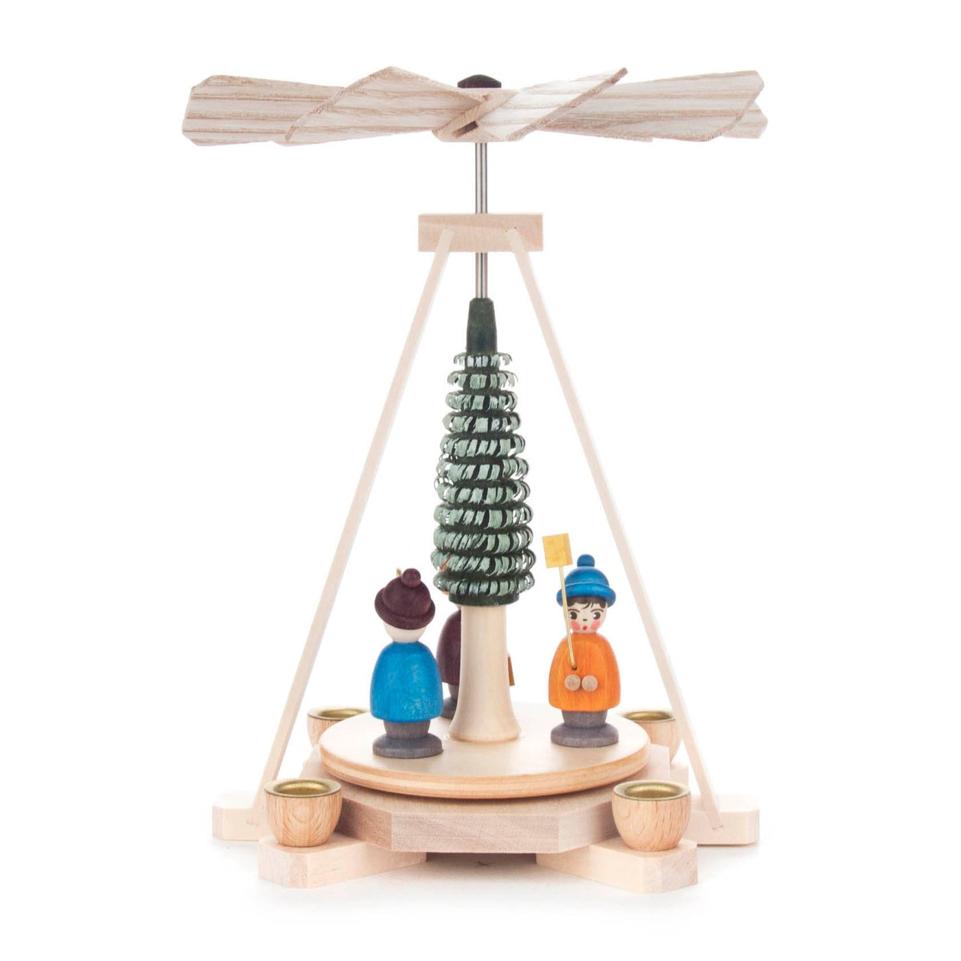 Miniature Pyramid with Children and Lanterns