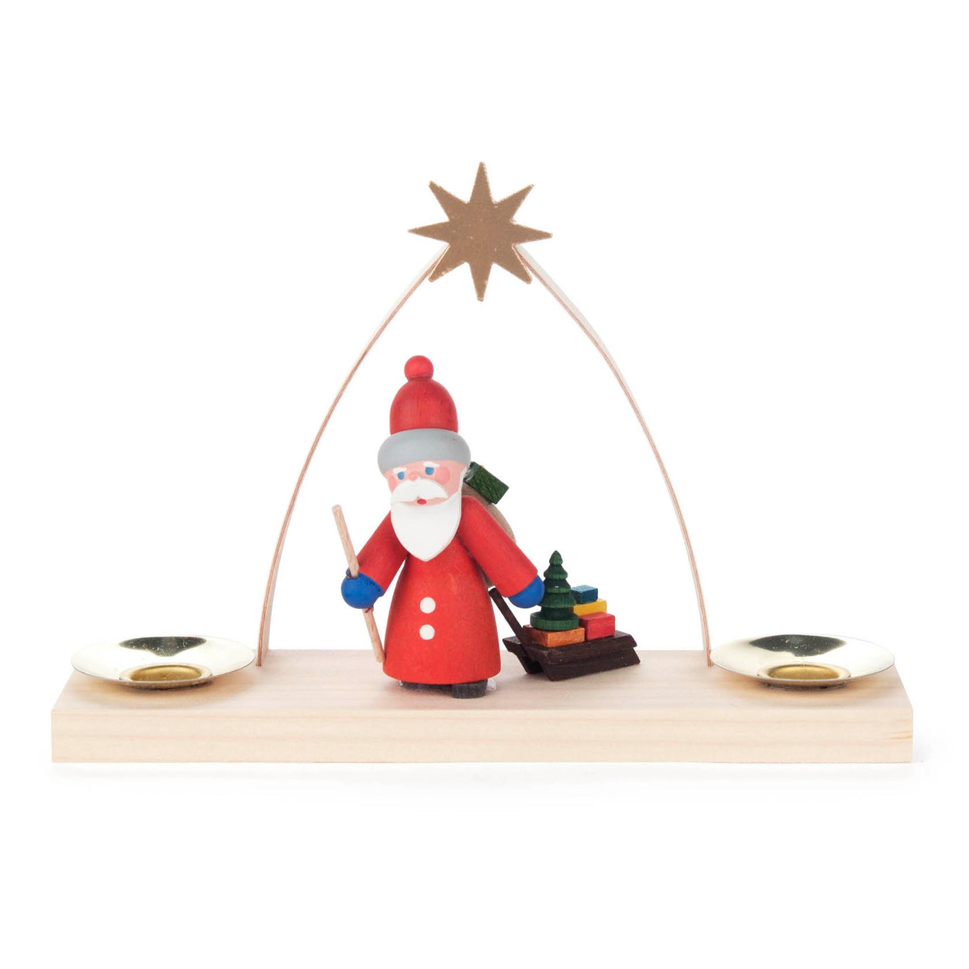Santa Candle Holder