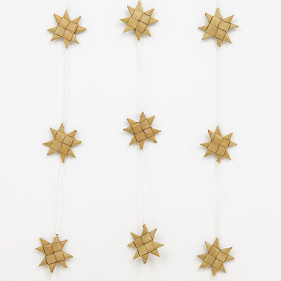 Festive Star Garland - Natural