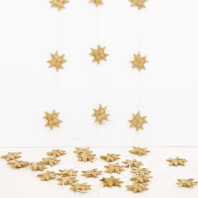 Festive Star Garland - Natural