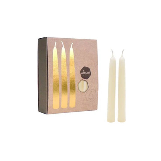 Ivory Beeswax Celebration Ring + Christmas Candle
