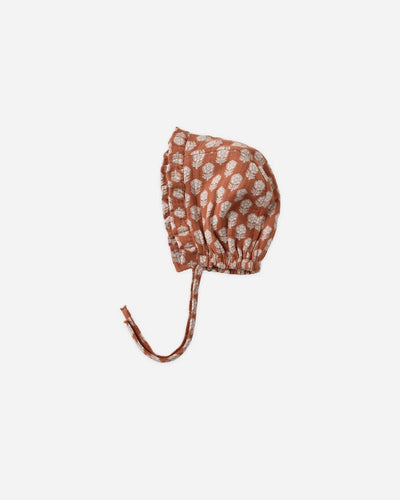 Woven Ruffle Bonnet - Holiday Fleur