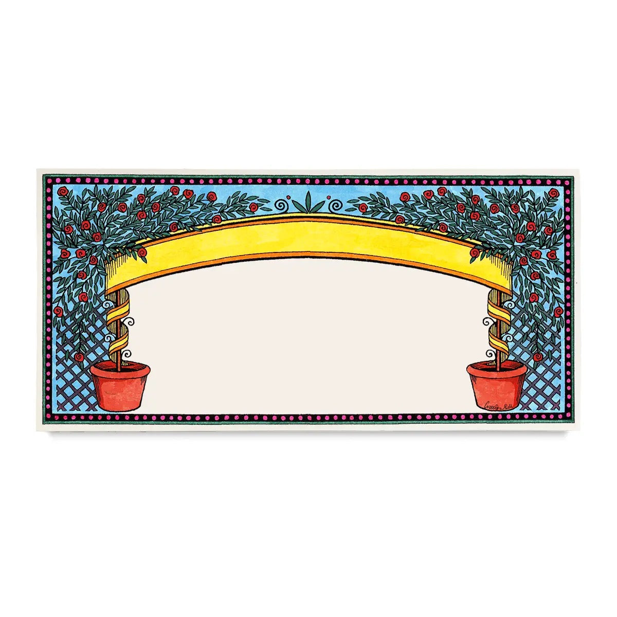 Rose Trellis Notecard