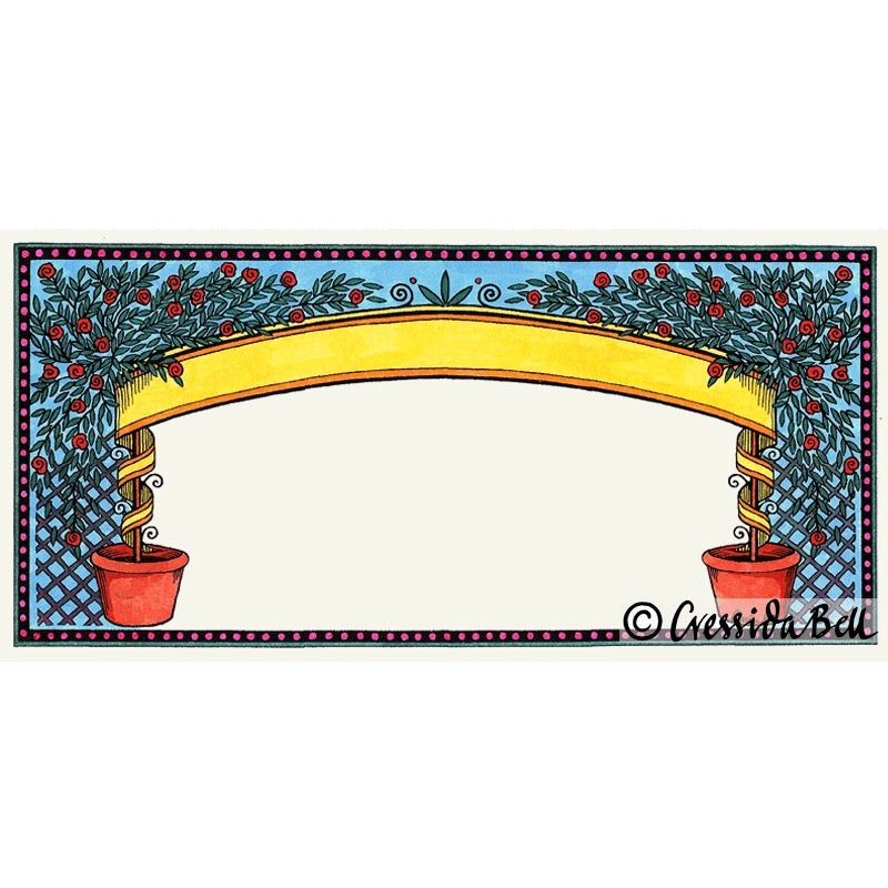 Rose Trellis Notecard