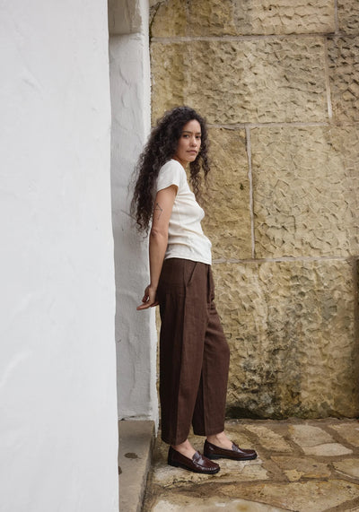 Pointelle Tee - Natural