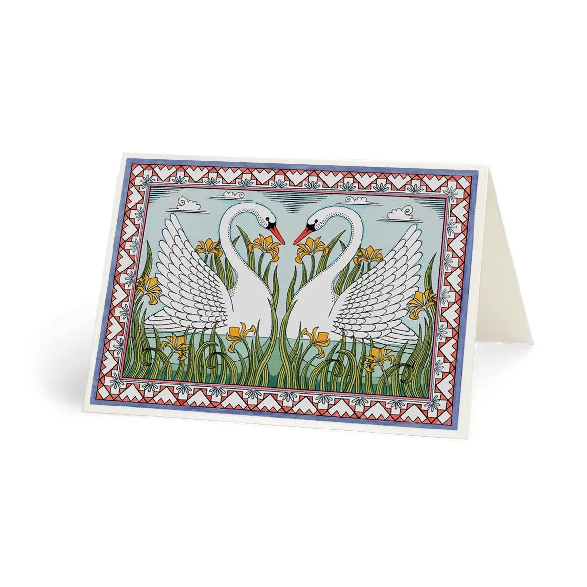 Swans Greeting Card