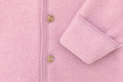 Wool Fleece Hooded Overall - Rosewood