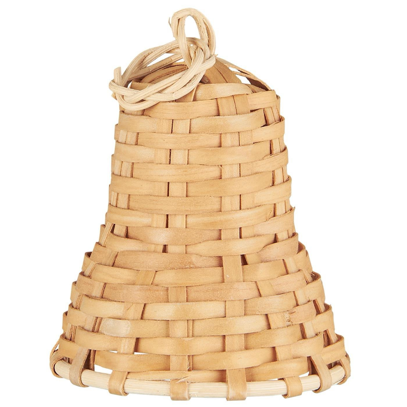 Bell - Braided Wood Chip Ornament