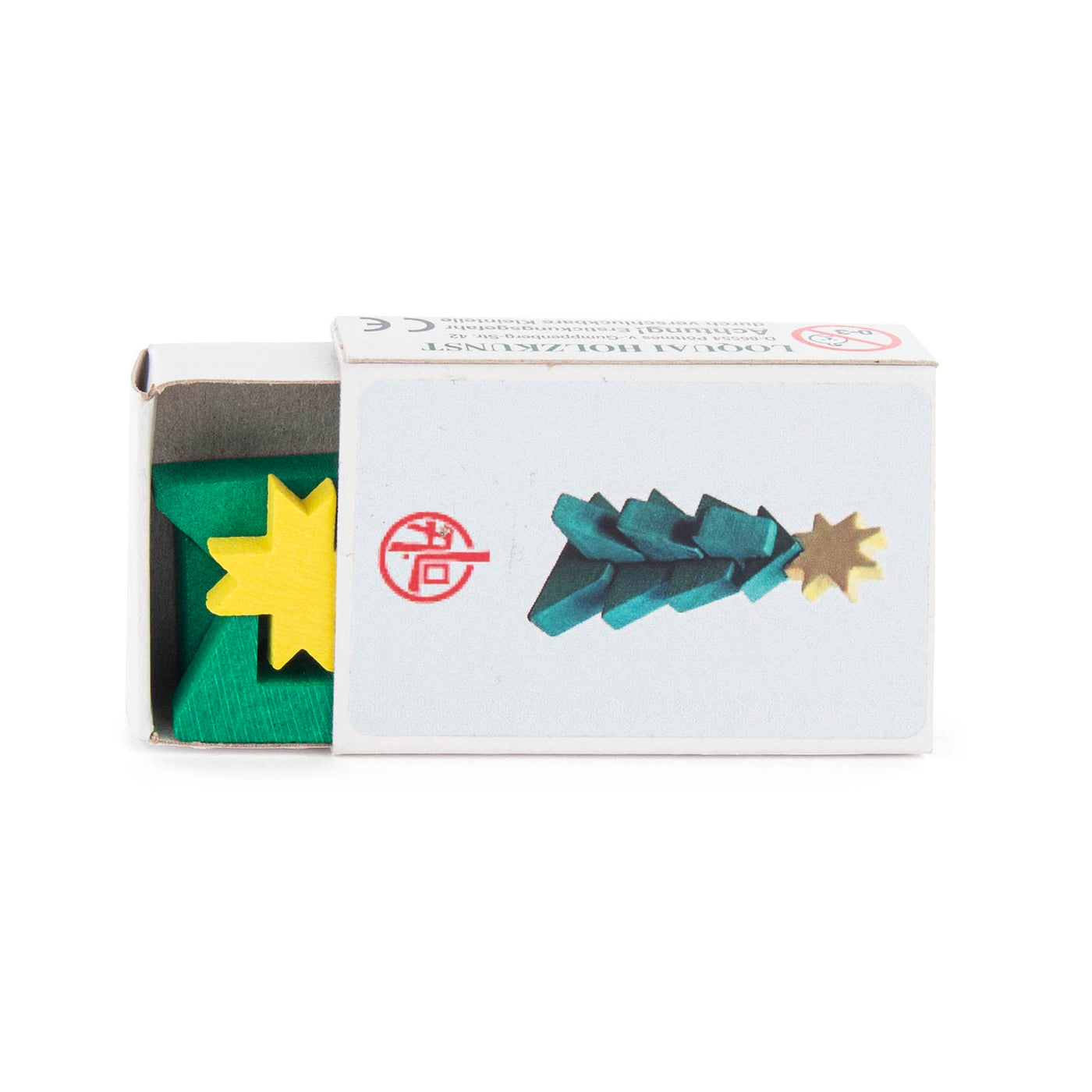 Wooden Matchbox - Christmas Tree