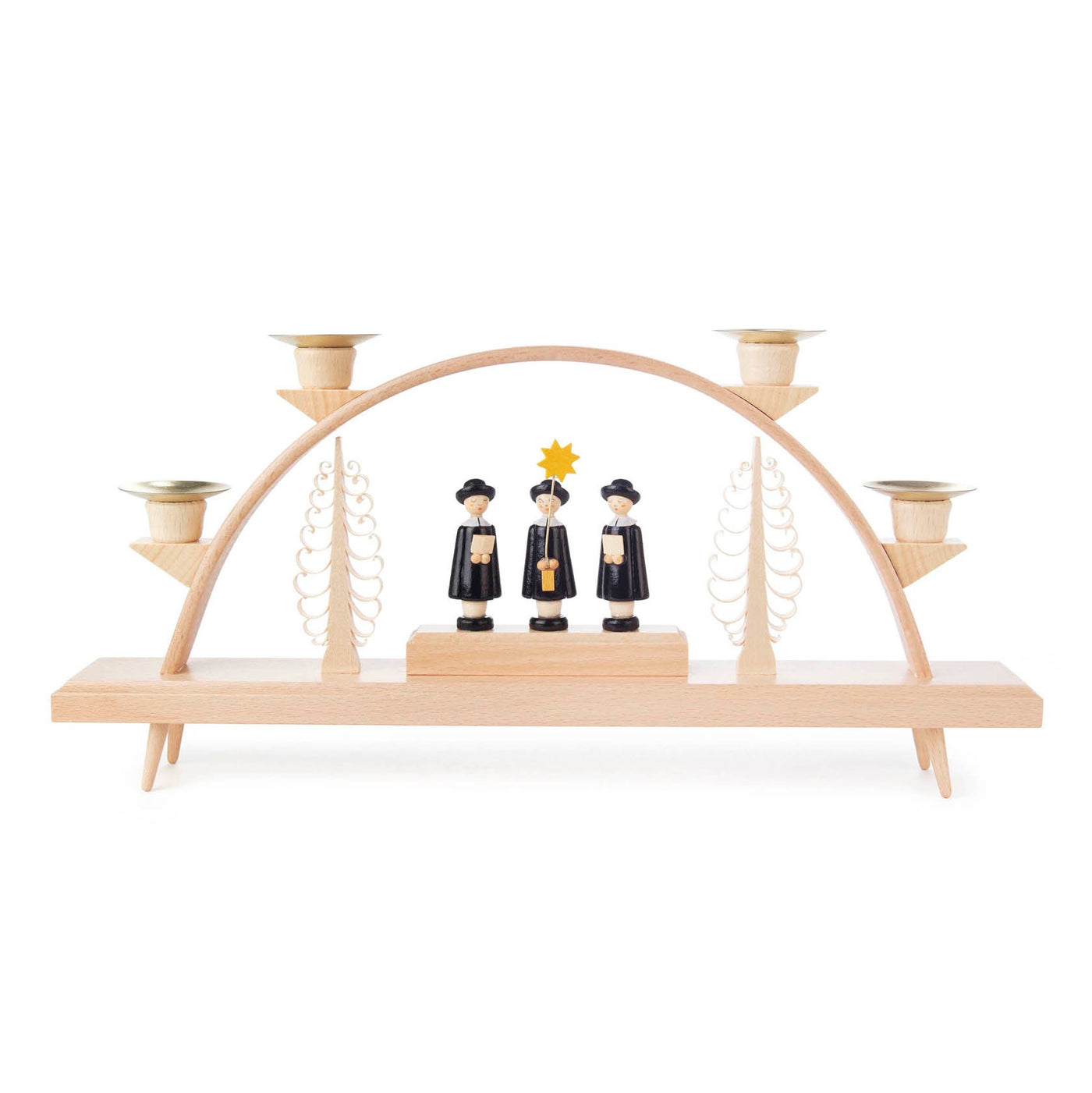 Wooden Candle Arc - Carol Singers