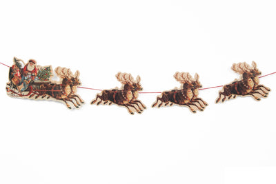 Santa Sleigh Garland