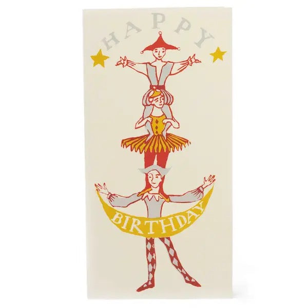 Greeting Card - Happy Birthday Human Tower