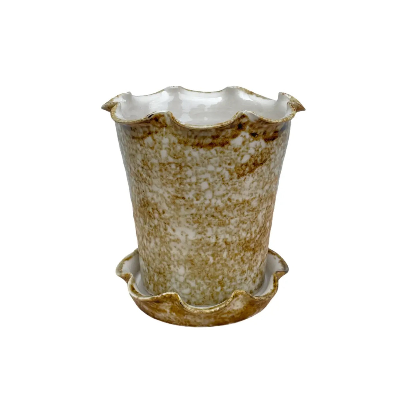 Frilly Pot - Sponged Iron