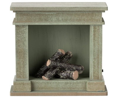 Fireplace, Miniature - Dusty Green