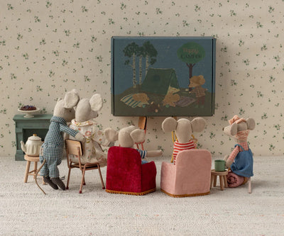 Folding Chair, Mouse - Red