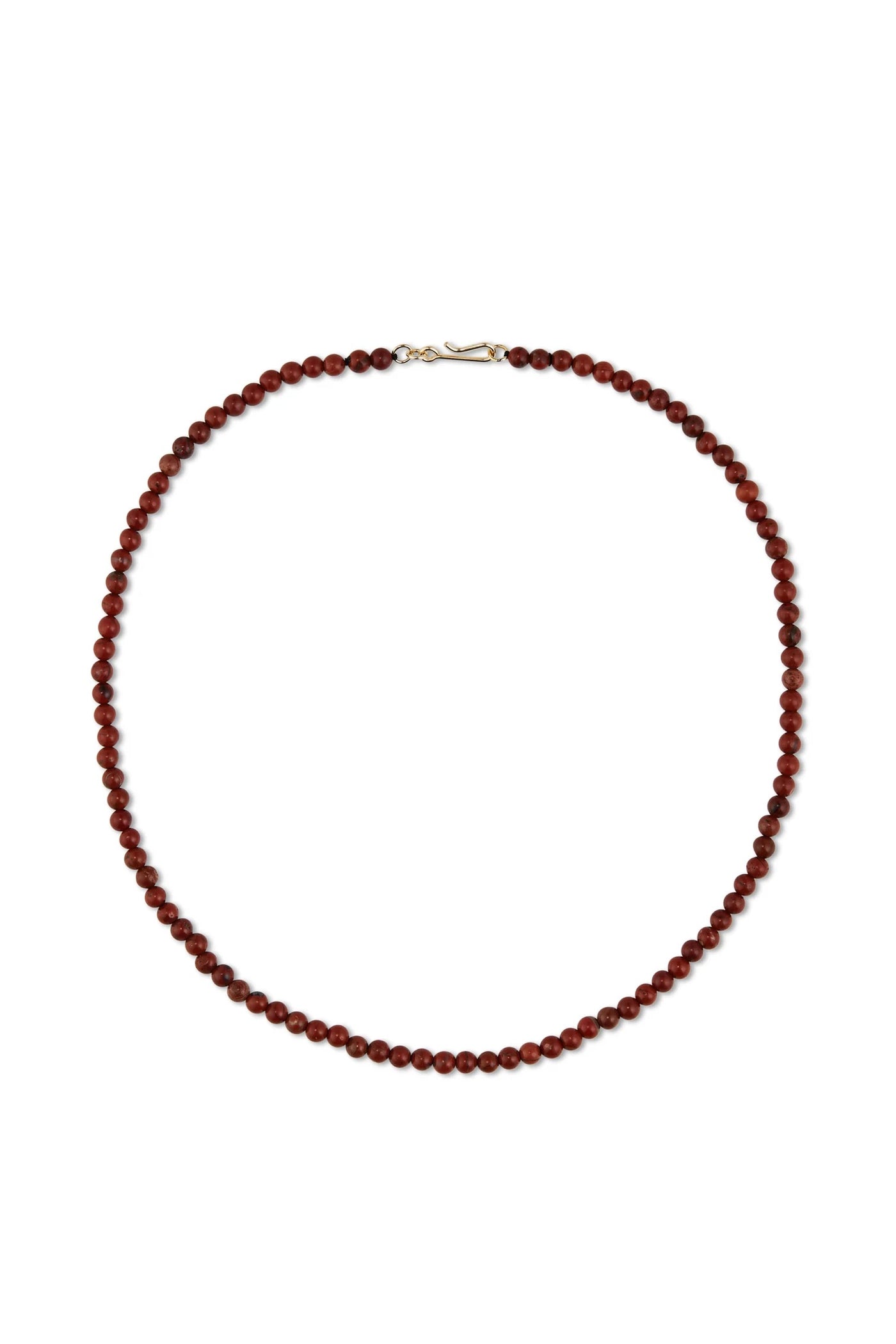 Petite Boule Necklace - Red Jasper