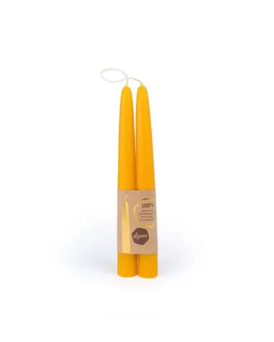 8" Beeswax Candles - Set of Two