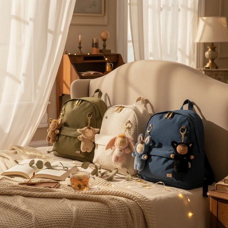 Cozy Bag Charm - Cat Nox