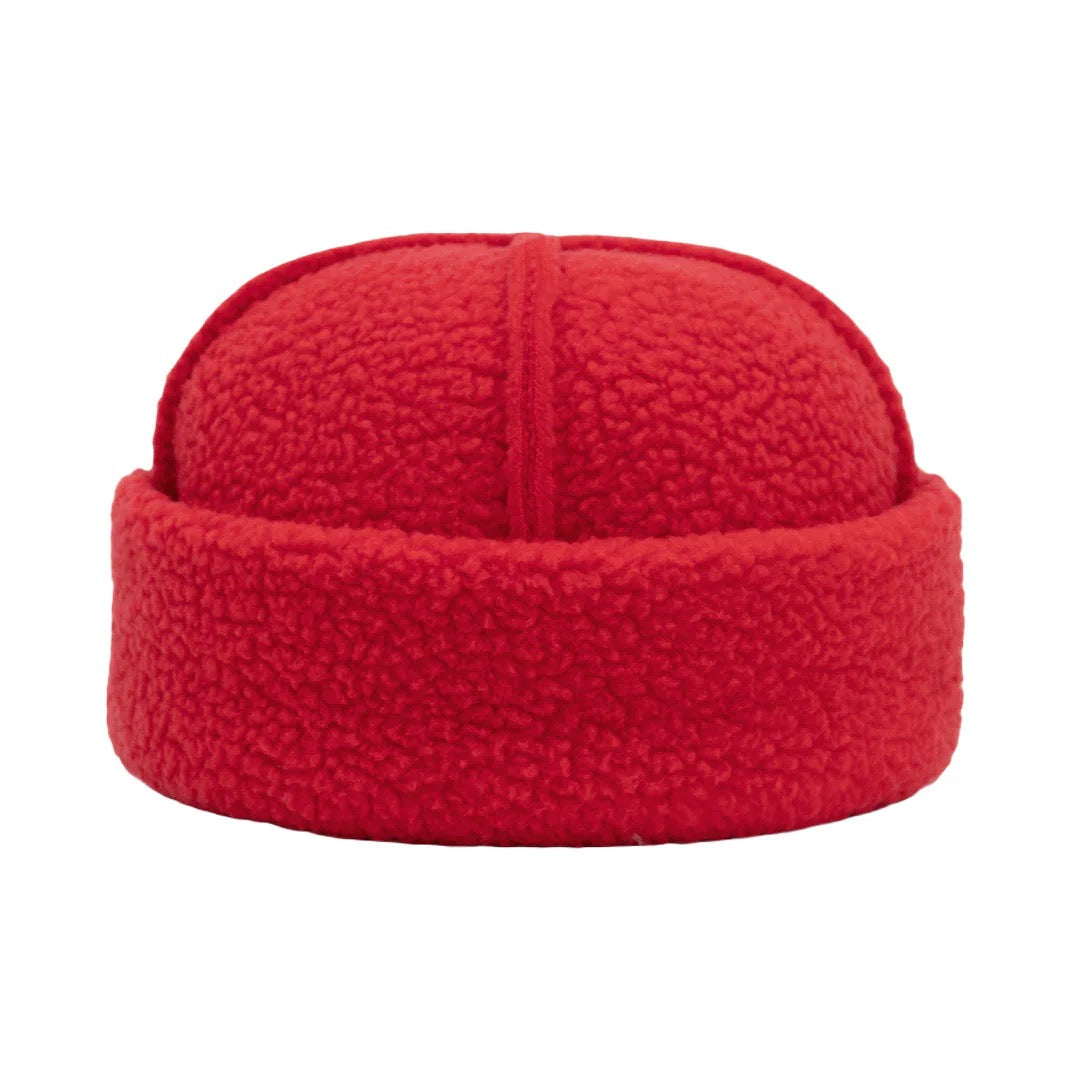Sherpa Fleece Toque - Red