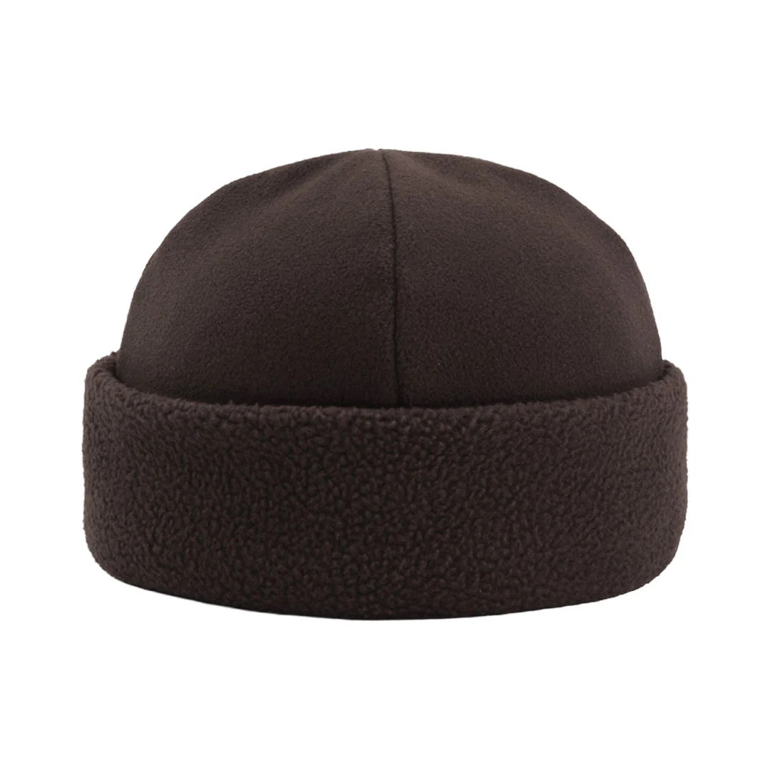 Sherpa Fleece Toque - Brown