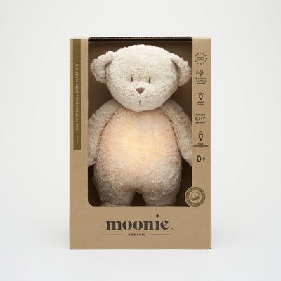 Moonie 2.0 Organic Humming Bear With Lamp - Sand