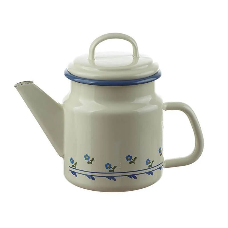 Floral Enamel Teapot