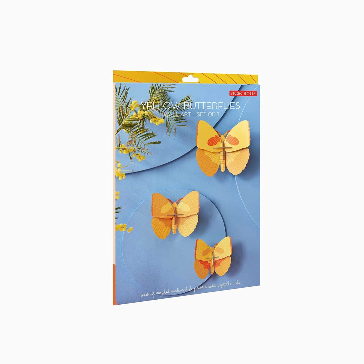 Yellow Butterflies - Set of Three